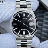  Shop Authentic Citizen Tsuyosa Automatic Black Dial Silver Steel Strap Watch For Men - NJ0150-81E - Luxxuri