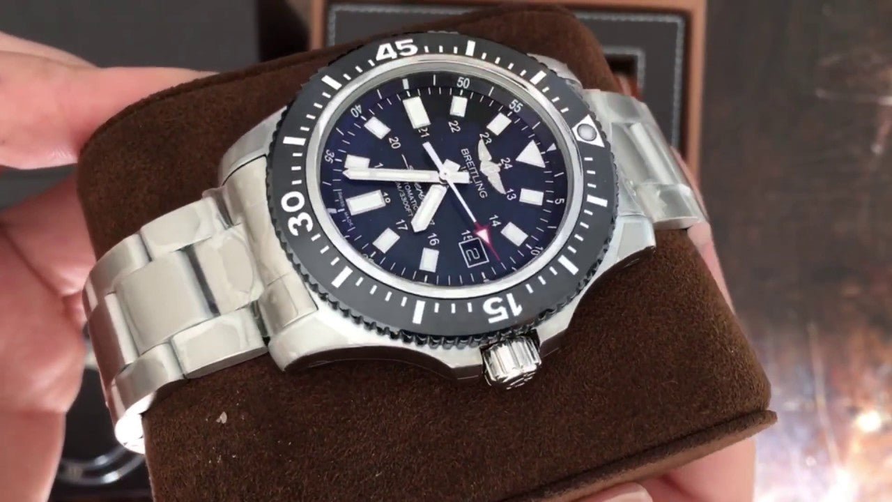  Shop Authentic Breitling Superocean II Special 44mm Black Dial Silver Steel Strap Watch for Men - Y1739310/BF45/162A - Luxxuri