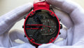  Shop Authentic Diesel Mr Daddy 2.0 Black Dial Red Steel Strap Watch For Men - DZ7370 - Luxxuri