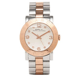  Shop Authentic Marc Jacobs Amy Silver Dial Two Tone Steel Strap Watch for Women - MBM3194 - Luxxuri