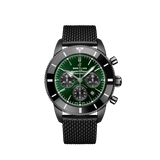  Shop Authentic Breitling Superocean Heritage B01 Chronograph 44 Green Dial Black Mesh Bracelet Watch for Men - MB01621A1L1S1 - Luxxuri