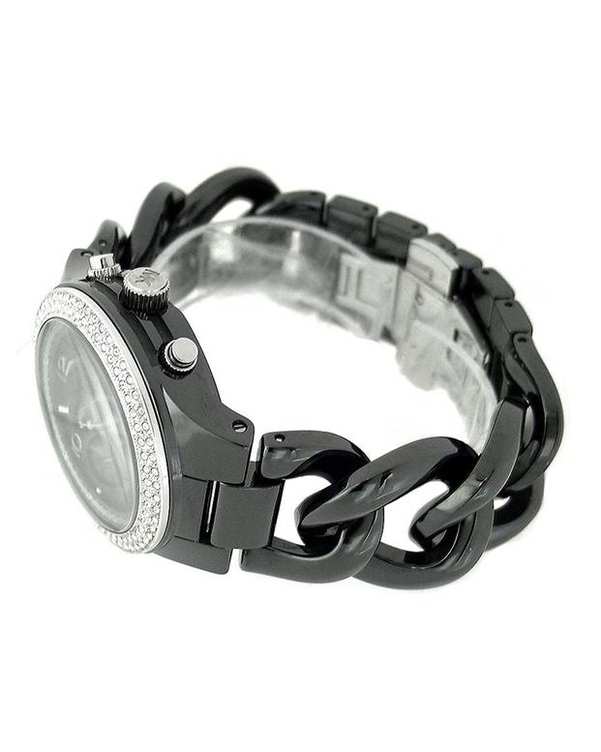  Shop Authentic Michael Kors Ceramic Black Dial Black Steel Strap Watch for Women - MK5388 - Luxxuri