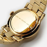  Shop Authentic Marc Jacobs Amy Blue Dial Gold Steel Strap Watch for Women - MBM3301 - Luxxuri