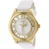  Shop Authentic Marc Jacobs Henry Skeleton White Dial White Leather Strap Watch for Women - MBM1339 - Luxxuri