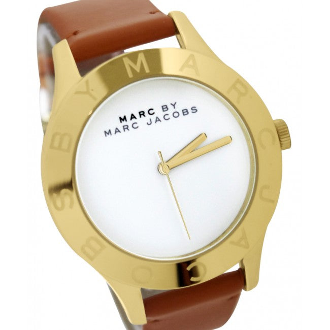  Shop Authentic Marc Jacobs Blade White Dial Brown Leather Strap Watch for Women - MBM1218 - Luxxuri