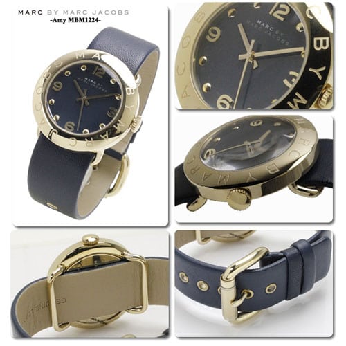  Shop Authentic Marc Jacobs Blade Blue Dial Blue Leather Strap Watch for Women - MBM1224 - Luxxuri