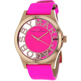  Shop Authentic Marc Jacobs Henry Skeleton Pink Dial Pink Leather Strap Watch for Women - MBM1243 - Luxxuri