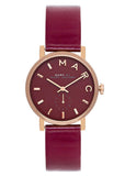  Shop Authentic Marc Jacobs Baker Maroon Dial Maroon Leather Strap Watch for Women - MBM1267 - Luxxuri
