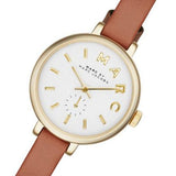  Shop Authentic Marc Jacobs Sally White Dial Brown Leather Strap Watch for Women - MBM1351 - Luxxuri