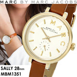  Shop Authentic Marc Jacobs Sally White Dial Brown Leather Strap Watch for Women - MBM1351 - Luxxuri