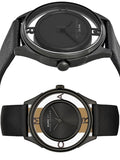  Shop Authentic Marc Jacobs Tether Transparent Black Dial Black Leather Strap Watch for Women - MBM1379 - Luxxuri