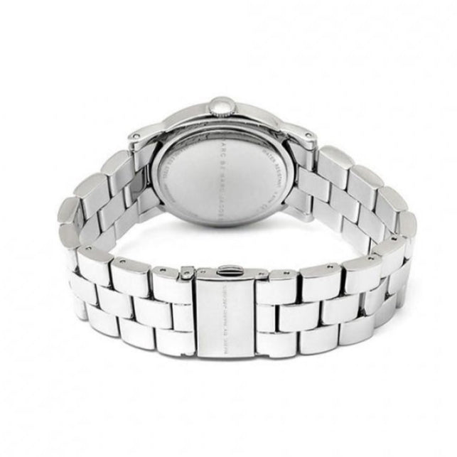  Shop Authentic Marc Jacobs Amy White Dial Silver Steel Strap Watch for Women - MBM3140 - Luxxuri