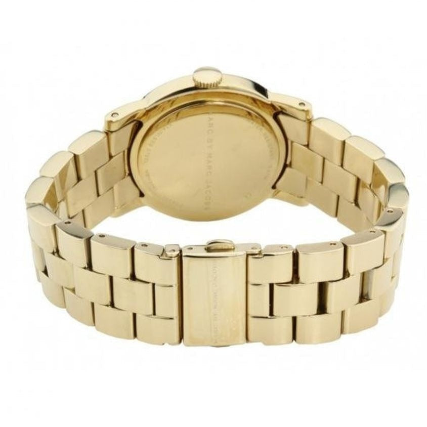  Shop Authentic Marc Jacobs Blade Gold Dial Gold Steel Strap Watch for Women - MBM3141 - Luxxuri