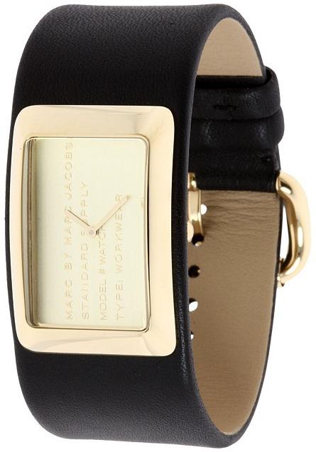  Shop Authentic Marc Jacobs Champagne Dial Black Leather Strap Watch for Women - MBM2047 - Luxxuri