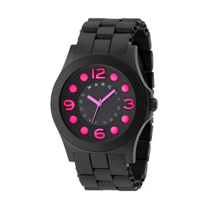  Shop Authentic Marc Jacobs Pelly Black Dial Black Silicone Strap Watch for Women - MBM2529 - Luxxuri