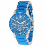  Shop Authentic Marc Jacobs Rock Chronograph Blue Dial Blue Silicone Strap Watch for Women - MBM2575 - Luxxuri