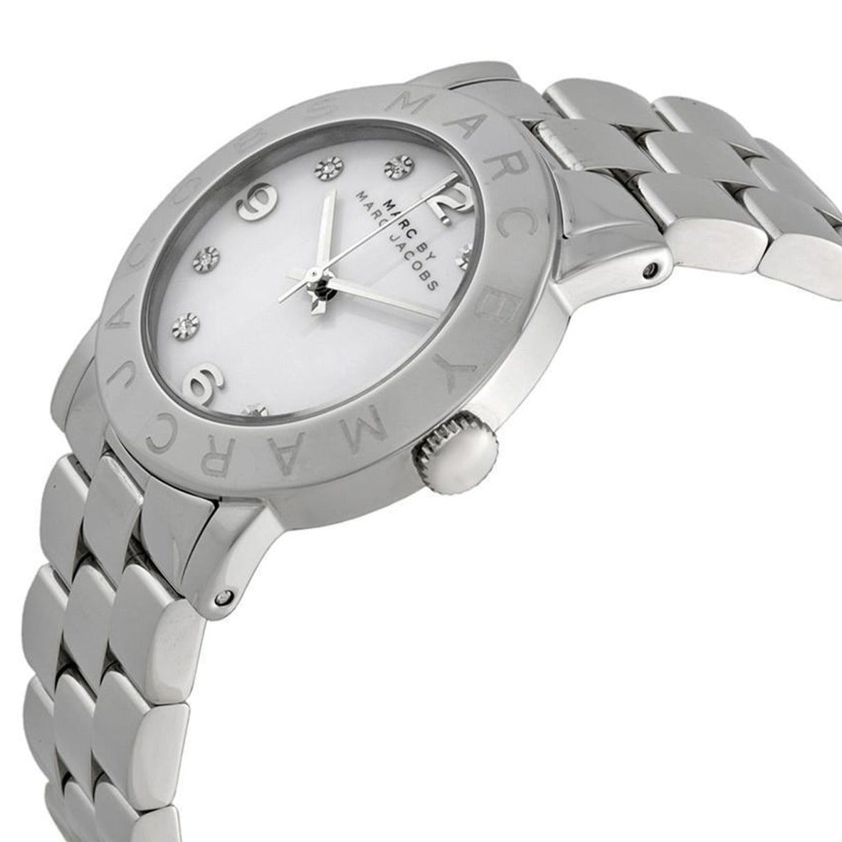  Shop Authentic Marc Jacobs Amy White Dial Silver Steel Strap Watch for Women - MBM3054 - Luxxuri