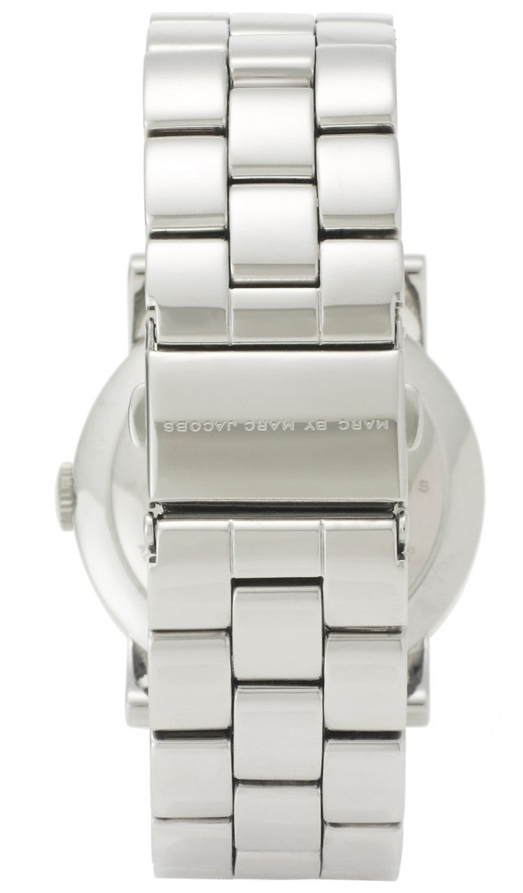 Marc Jacobs Amy White Dial Silver Steel Strap Watch for Women - MBM3054