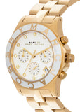  Shop Authentic Marc Jacobs Blade Chronograph White Dial Gold Steel Strap Watch for Women - MBM3081 - Luxxuri