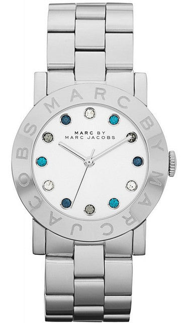  Shop Authentic Marc Jacobs Amy White Dial Silver Steel Strap Watch for Women - MBM3140 - Luxxuri