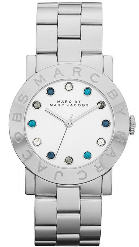  Shop Authentic Marc Jacobs Amy White Dial Silver Steel Strap Watch for Women - MBM3140 - Luxxuri