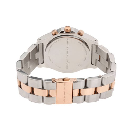  Shop Authentic Marc Jacobs Blade Chronograph Silver Dial Two Tone Steel Strap Watch for Women - MBM3178 - Luxxuri