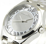  Shop Authentic Marc Jacobs Henry Transparent Silver Dial Silver Steel Strap Watch for Women - MBM3205 - Luxxuri