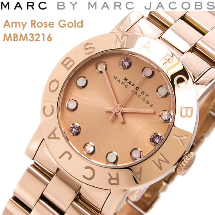  Shop Authentic Marc Jacobs Amy Dexter Rose Gold Dial Rose Gold Steel Strap Watch for Women - MBM3216 - Luxxuri