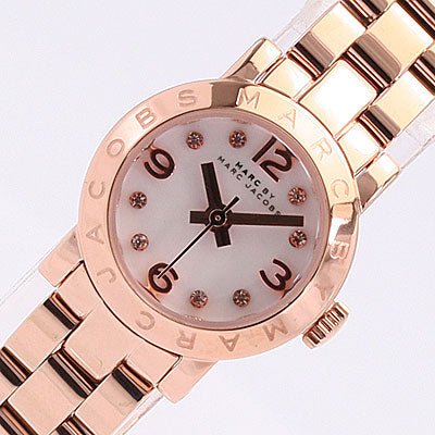  Shop Authentic Marc Jacobs Amy White Dial Rose Gold Steel Strap Watch for Women - MBM3227 - Luxxuri