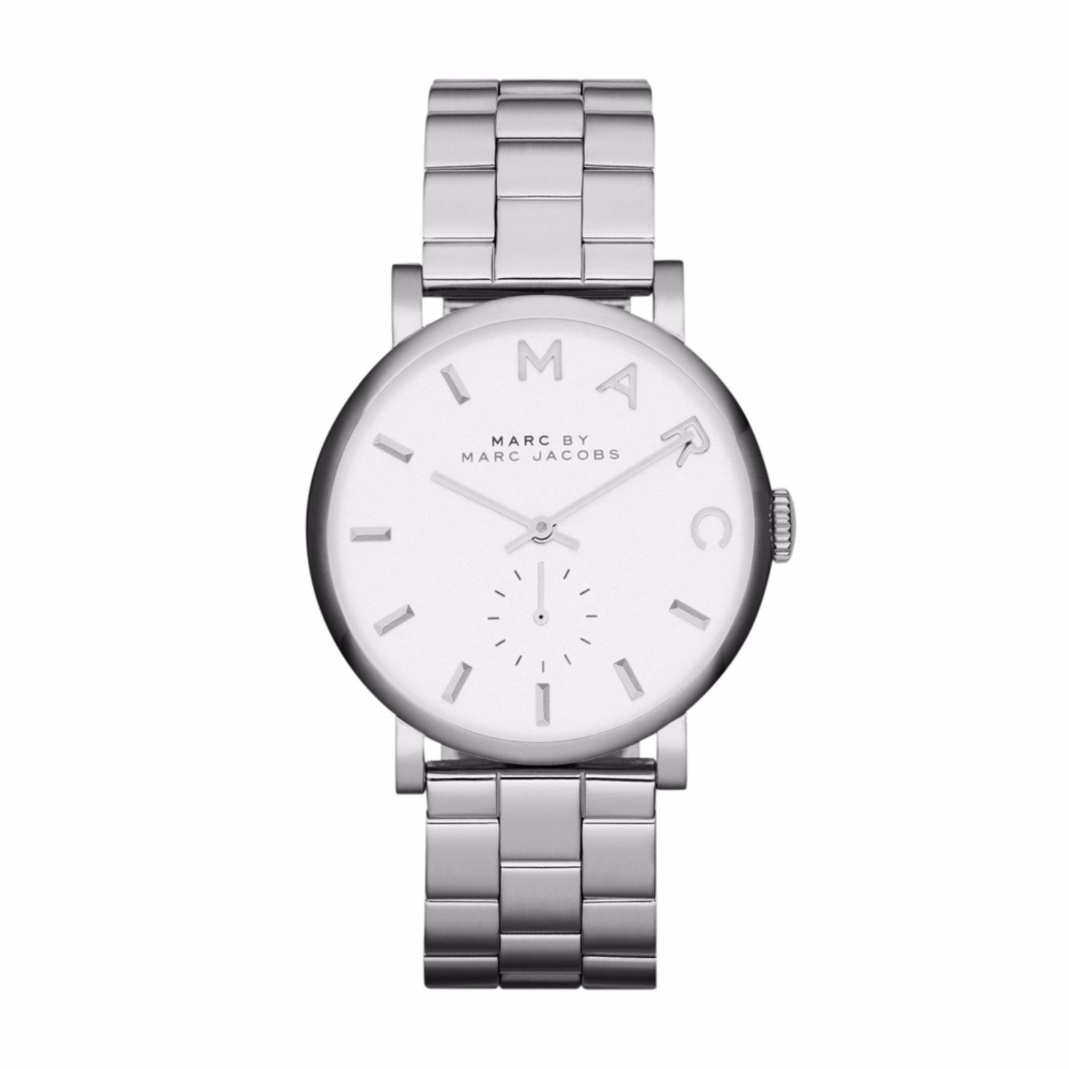  Shop Authentic Marc Jacobs Baker White Dial Silver Steel Strap Watch for Women - MBM3242 - Luxxuri