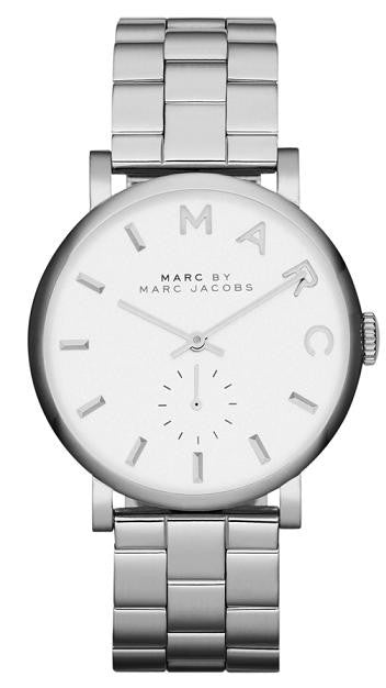  Shop Authentic Marc Jacobs Baker White Dial Silver Steel Strap Watch for Women - MBM3242 - Luxxuri