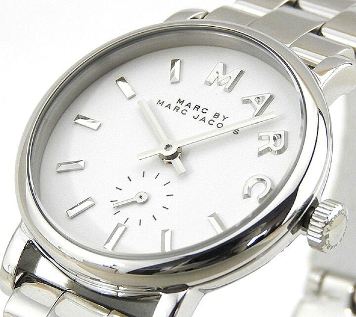  Shop Authentic Marc Jacobs Baker White Dial Silver Steel Strap Watch for Women - MBM3246 - Luxxuri