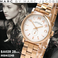  Shop Authentic Marc Jacobs Baker White Dial Rose Gold Steel Strap Watch for Women - MBM3248 - Luxxuri