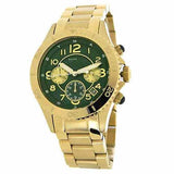  Shop Authentic Marc Jacobs Rock Chronograph Green Dial Gold Steel Strap Watch for Women - MBM3252 - Luxxuri