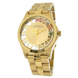  Shop Authentic Marc Jacobs Henry Skeleton Gold Dial Gold Steel Strap Watch for Women - MBM3263 - Luxxuri
