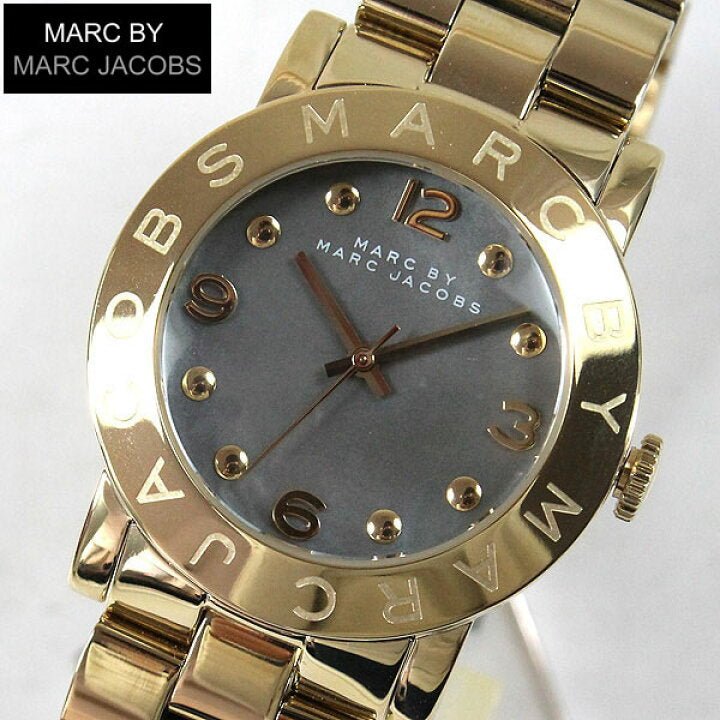  Shop Authentic Marc Jacobs Amy Black Dial Gold Steel Strap Watch for Women - MBM3273 - Luxxuri