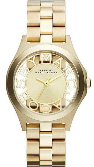  Shop Authentic Marc Jacobs Henry Gold Dial Gold Steel Strap Watch for Women - MBM3292 - Luxxuri