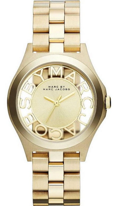  Shop Authentic Marc Jacobs Henry Gold Dial Gold Steel Strap Watch for Women - MBM3292 - Luxxuri