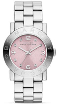  Shop Authentic Marc Jacobs Amy Life Pink Dial Silver Steel Strap Watch for Women - MBM3300 - Luxxuri