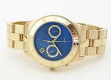  Shop Authentic Marc Jacobs Blade Chronograph Blue Dial Gold Steel Strap Watch for Women - MBM3307 - Luxxuri