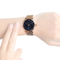  Shop Authentic Marc Jacobs Baker Blue Dial Rose Gold Steel Strap Watch for Women - MBM3330 - Luxxuri