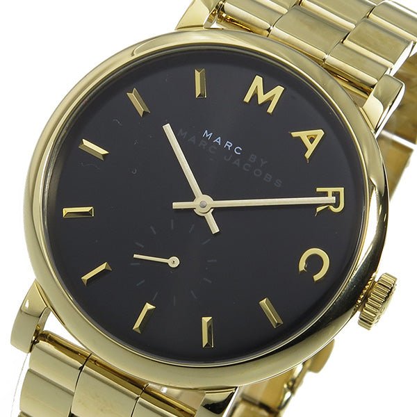  Shop Authentic Marc Jacobs Baker Black Dial Gold Steel Strap Watch for Women - MBM3355 - Luxxuri