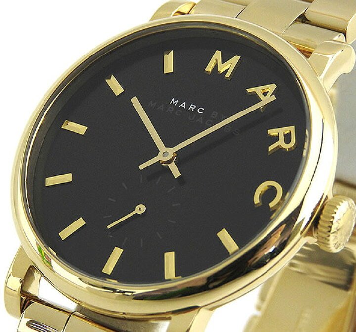  Shop Authentic Marc Jacobs Baker Black Dial Gold Steel Strap Watch for Women - MBM3355 - Luxxuri