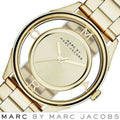  Shop Authentic Marc Jacobs Marc Tether Transparent Gold Dial Gold Steel Strap Watch for Women - MBM3413 - Luxxuri