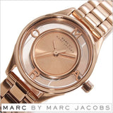  Shop Authentic Marc Jacobs Tether Transparent Rose Gold Dial Rose Gold Steel Strap Watch for Women - MBM3417 - Luxxuri