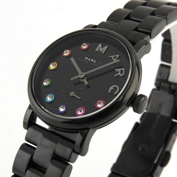  Shop Authentic Marc Jacobs Baker Black Dial Black Steel Strap Watch for Women - MBM3425 - Luxxuri