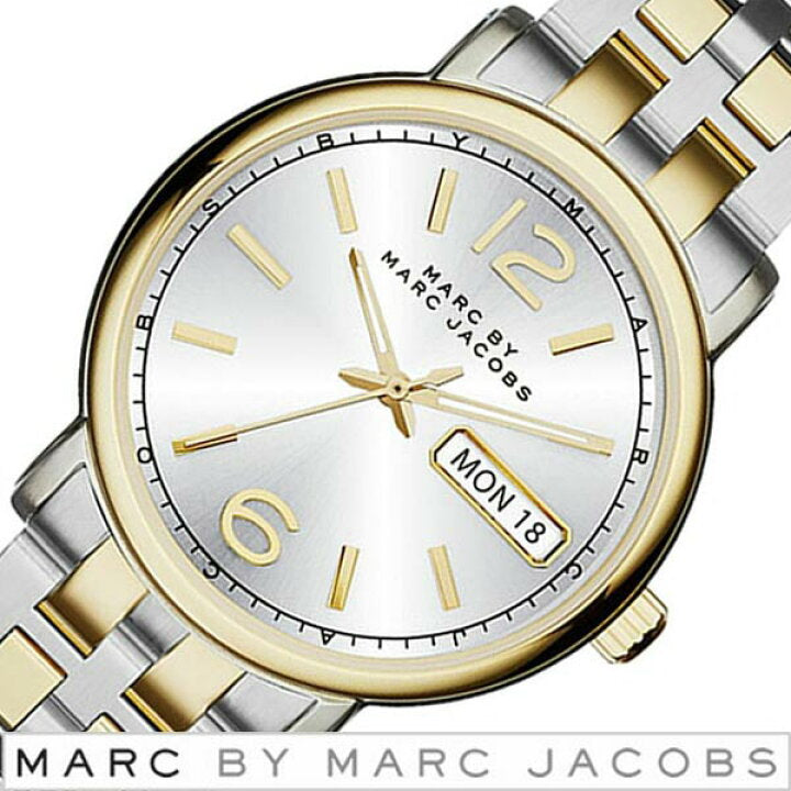  Shop Authentic Marc Jacobs Fergus Silver Dial Two Tone Steel Strap Watch for Women - MBM3426 - Luxxuri