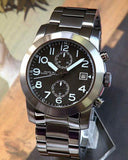  Shop Authentic Marc Jacobs Larry Chronograph Black Dial Gunmetal Grey Steel Strap Watch for Men - MBM5031 - Luxxuri