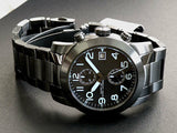  Shop Authentic Marc Jacobs Larry Chronograph Black Dial Grey Steel Strap Watch for Men - MBM5051 - Luxxuri