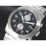 Shop Authentic Marc Jacobs Larry Chronograph Black Dial Silver Steel Strap Watch for Men - MBM5050 - Luxxuri